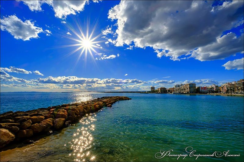 испания, торревьеха, море, ноябрь, аликанте, коста бланка, torrevieja, spain, alicante, пейзаж Испания ноябрь 2021, г Торревьеха, Средиземное мореphoto preview