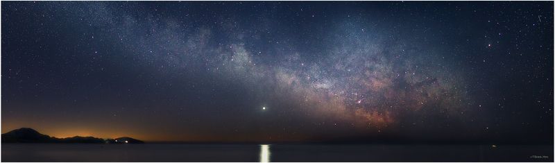 Звезды, Коктебель, Крым, Млечный путь, Ночь, Панорама, Рассвет, Черное море ...А для них, это просто рыбалка...photo preview