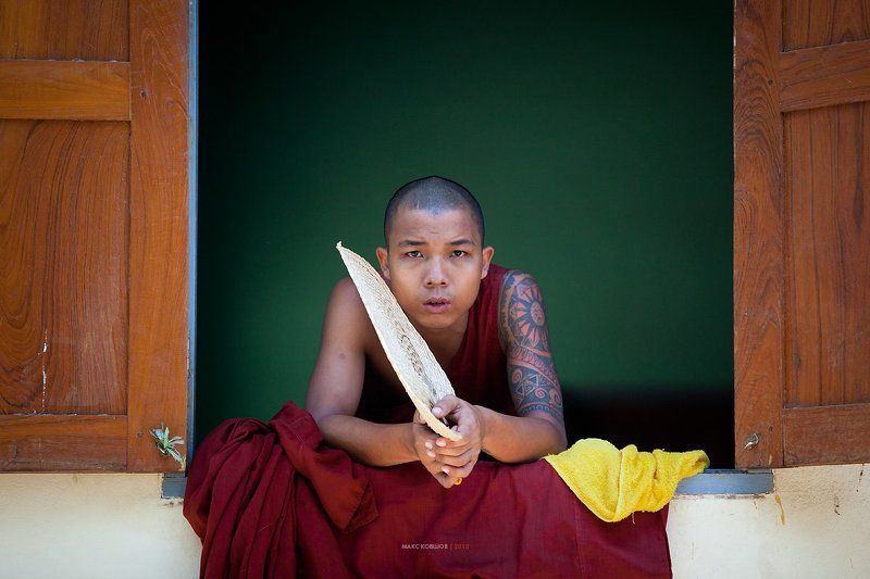 Баган, Бирма, Монах, Мьянма Мьянма. Лица #23photo preview