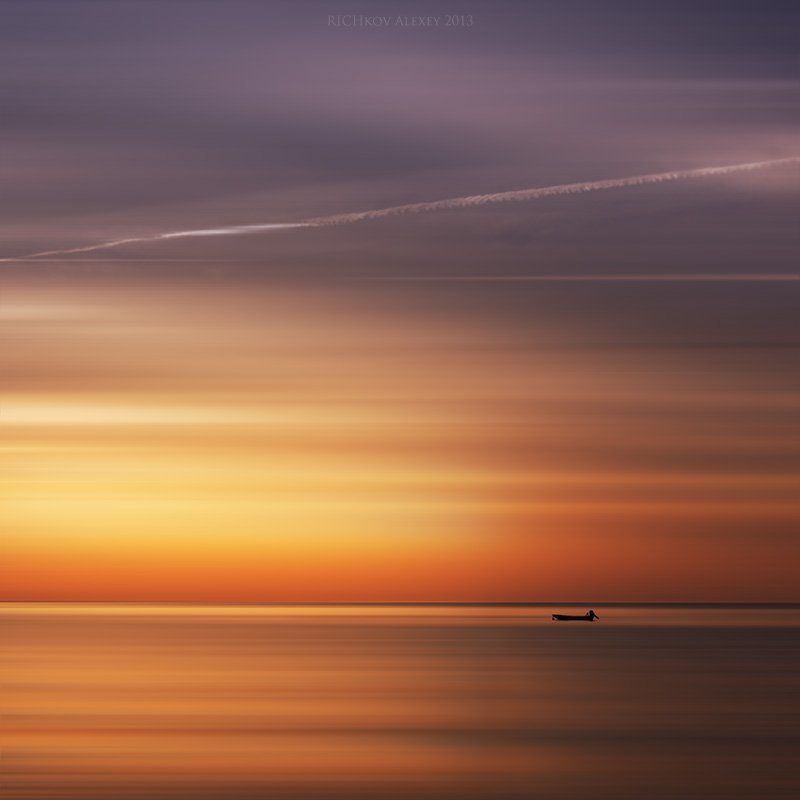 Время, Ликийская тропа, Лодка, Рассвет, Средиземное море На зареphoto preview