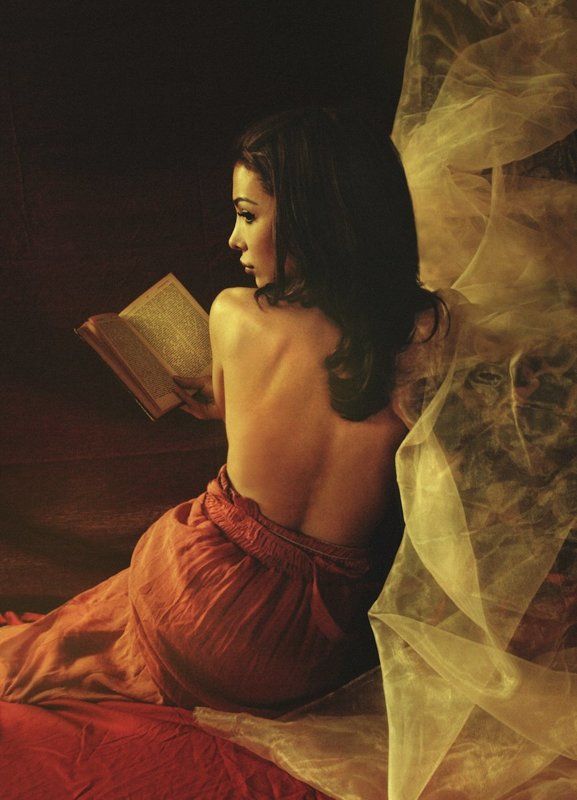 Woman with book IIphoto preview