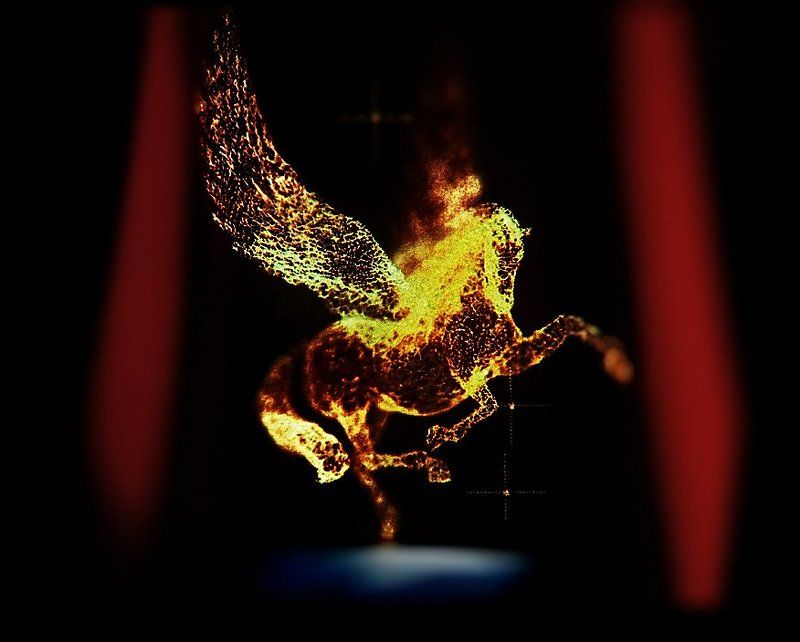 wake,art,light,pegas, Illumianted Pegasphoto preview