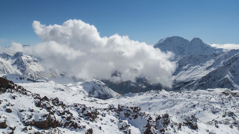 пейзаж, горы, облако, небо, эльбрус, снег, landscape, mountains, elbrus, cloud, clouds, sky, snow Sky Guardphoto preview