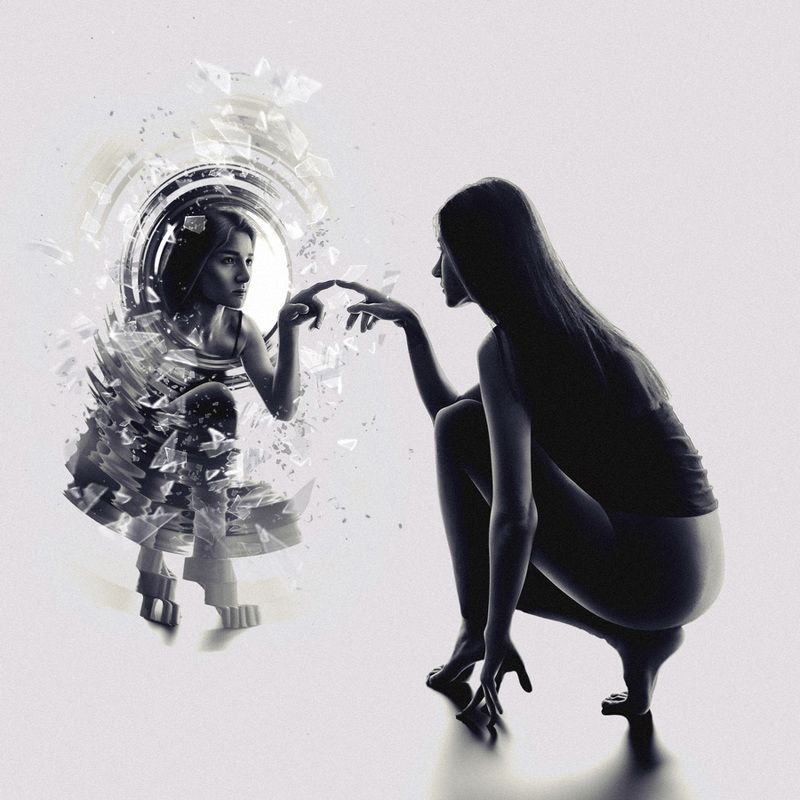 SURREAL, MONTAGE, IMAGINATION, SURREALISM, ART, DREAM, WOMAN, FINE ART ,OTHERSIDE, PORTRAIT, PORTAL,PASSAGE, HAND, GATEWAY, BROKEN, CONCEPTUAL ,SILHOUETTE, DARK, LIGHT, SHADOWS, MINIMALISM The Otherside IIphoto preview