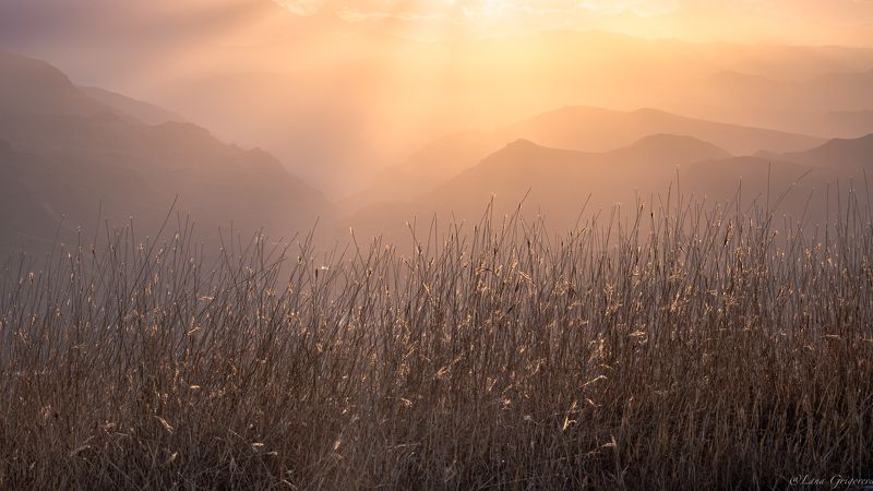 Пейзаж , Дагестан, горы, закат, осень ***photo preview