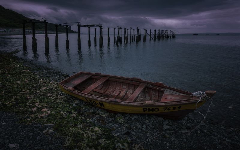 пейзаж, море, пирс, чили, лодка, seascape, sea, pear, chile, boat В ожиданииphoto preview