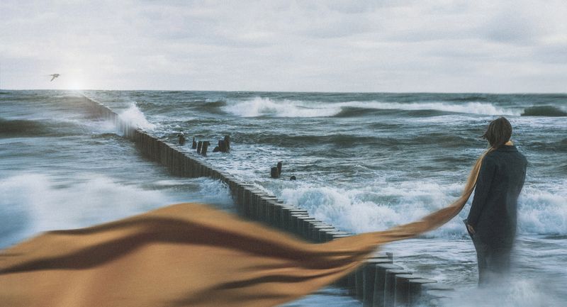 море,девушка,арт Море волнуется раз?photo preview