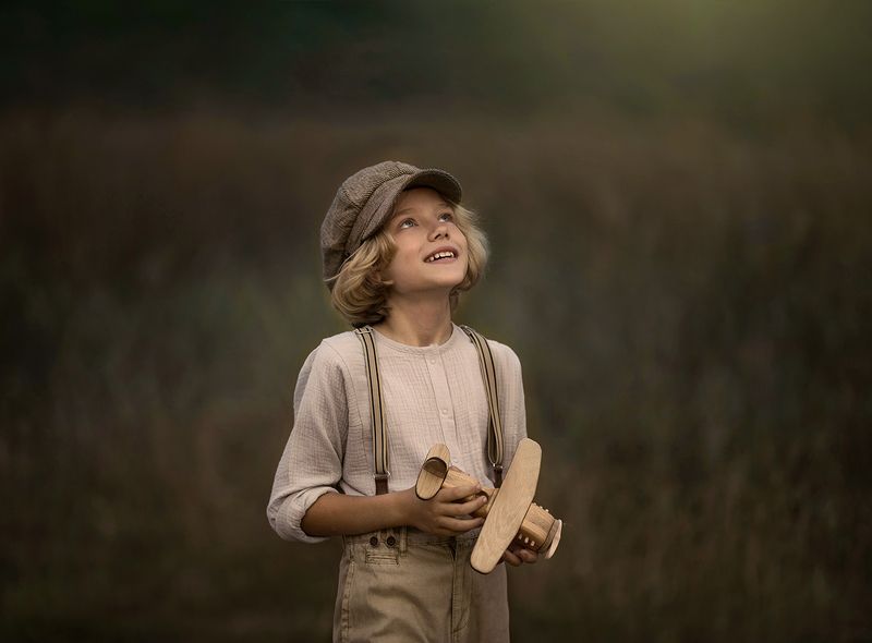 boy, airplane, dream, мальчик, самолет, мечта, винтаж, vintage Dream on!photo preview