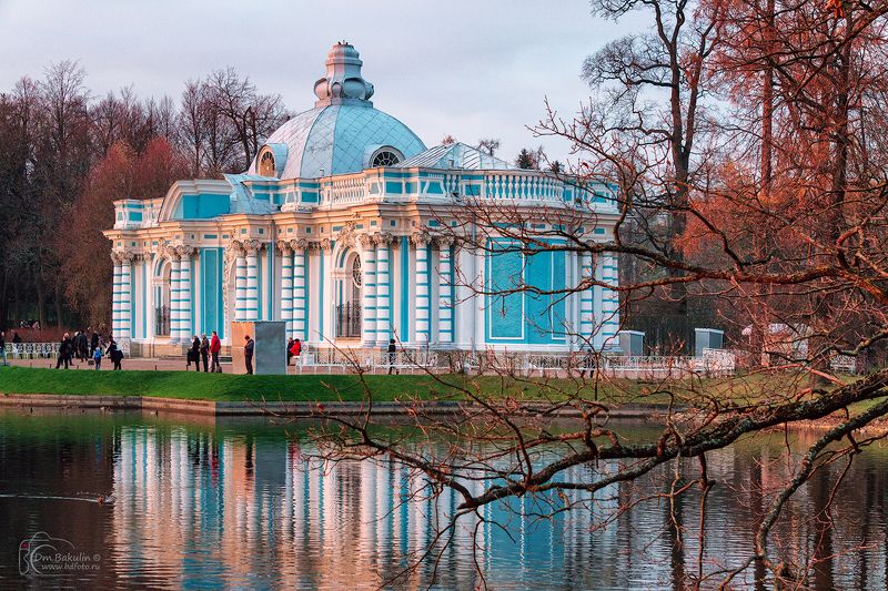 bakulind, пушкин, екатерининский парк, царское село Грот на закатеphoto preview