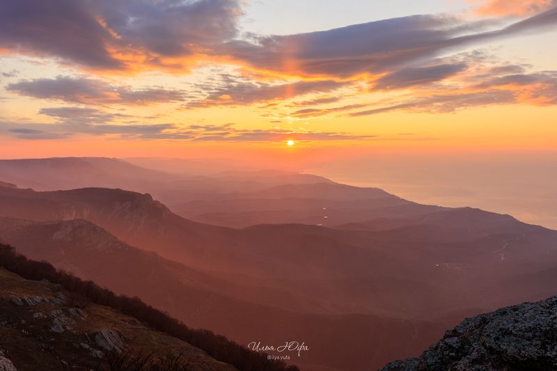 крым, горы, рассвет, демерджи Рассвет на Южной Демерджиphoto preview
