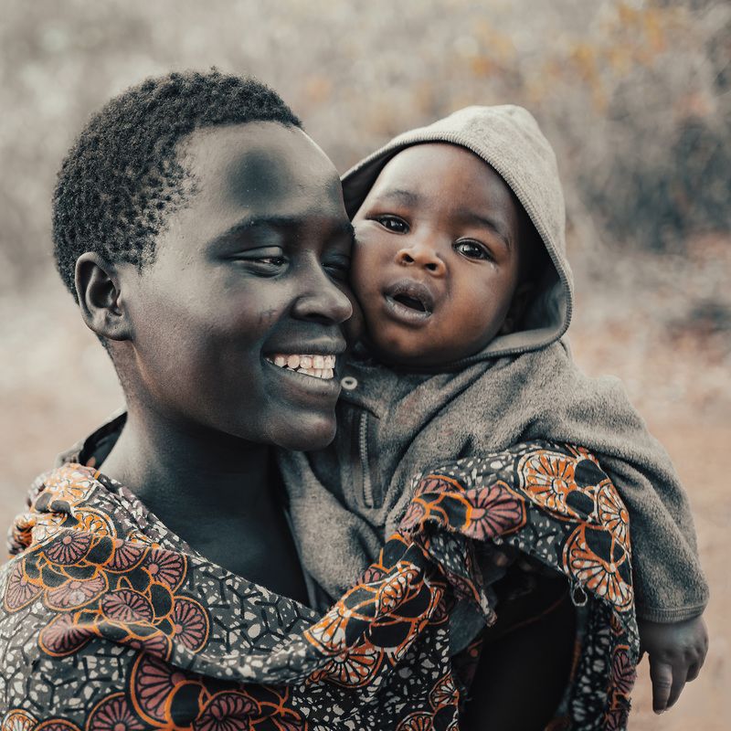 W wiosce plemienia Hadza.photo preview