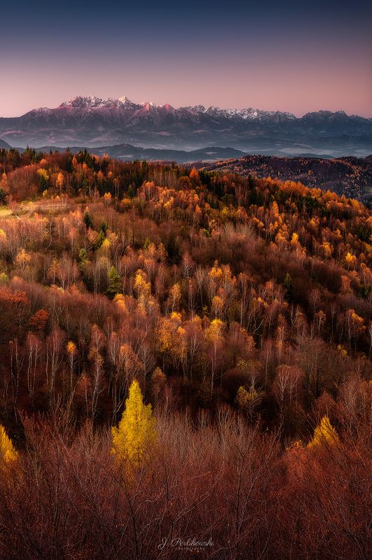 tatry, mountains, autumn, ,morning, sunrise Autumn viewphoto preview