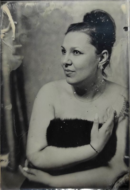 амбротип,  плёнка, средний формат, девушка, большой формат. photo preview