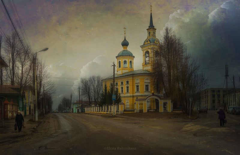 нерехта, город, городской пейзаж, церковь, улица, костромскаяобласть, костромская область Нерехтаphoto preview