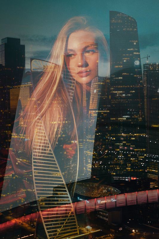 Огни большого городаphoto preview