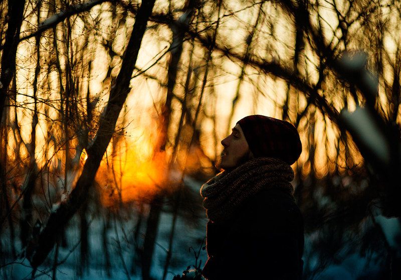 Зимний закатphoto preview