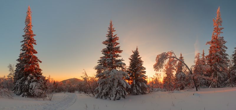 два брата, уреньга, южный урал Горячий вечер в холодных горахphoto preview