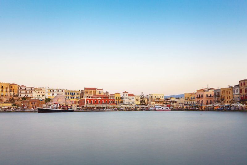 Архитектура, Вечер, Вечерний город, Город, Городской пейзаж, Греция, Длинная выдержка, Европа, Ханья Ханьяphoto preview