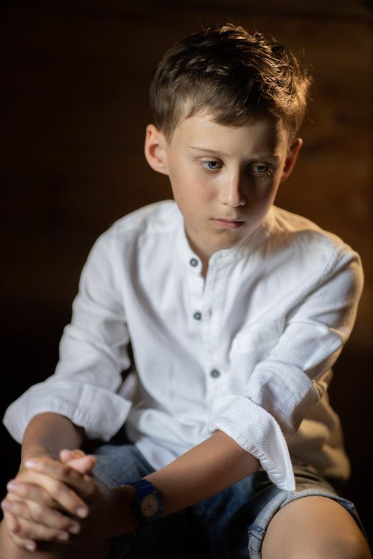 Портрет, дети, ребёнок Грустьphoto preview