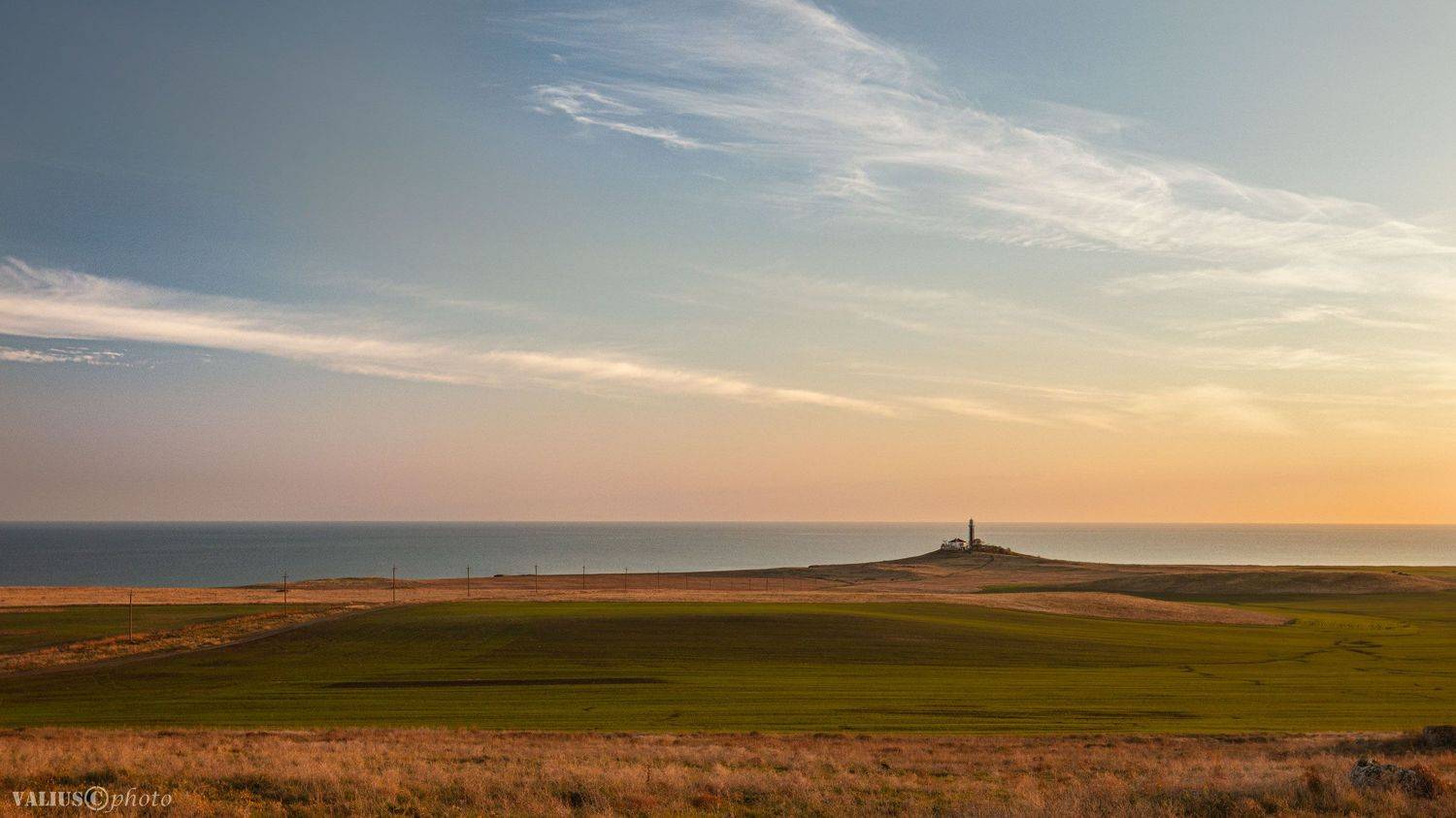 Кыз-Аульский маяк. Автор: Valius маяк, пейзаж, закат, крым, россия, Valius