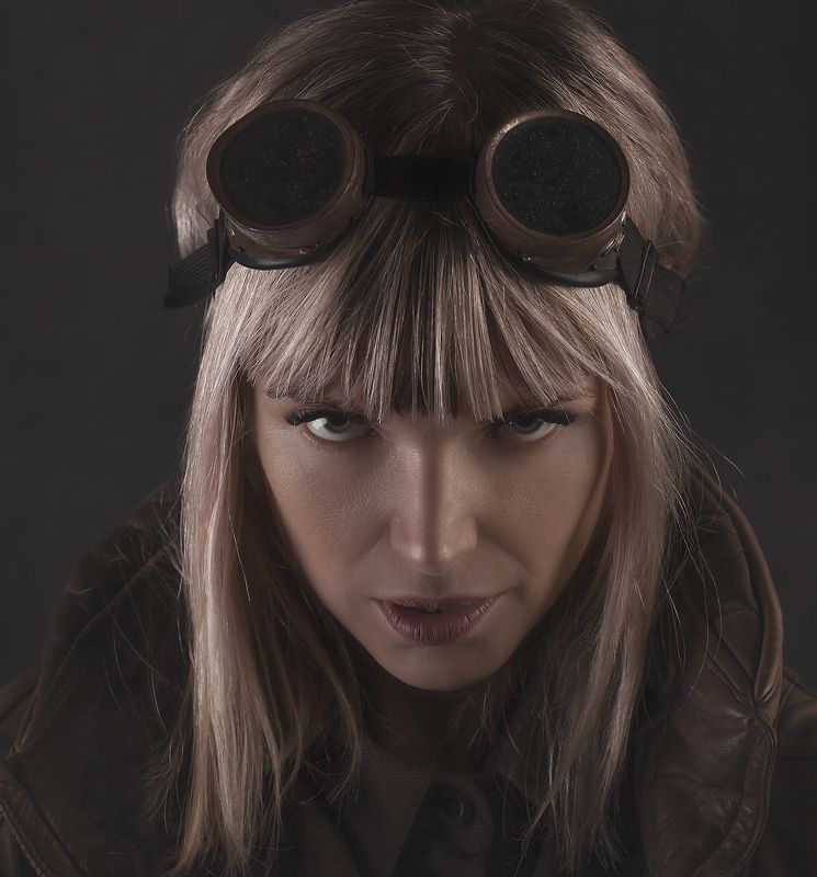 портрет, девушка, взгляд  фото превью