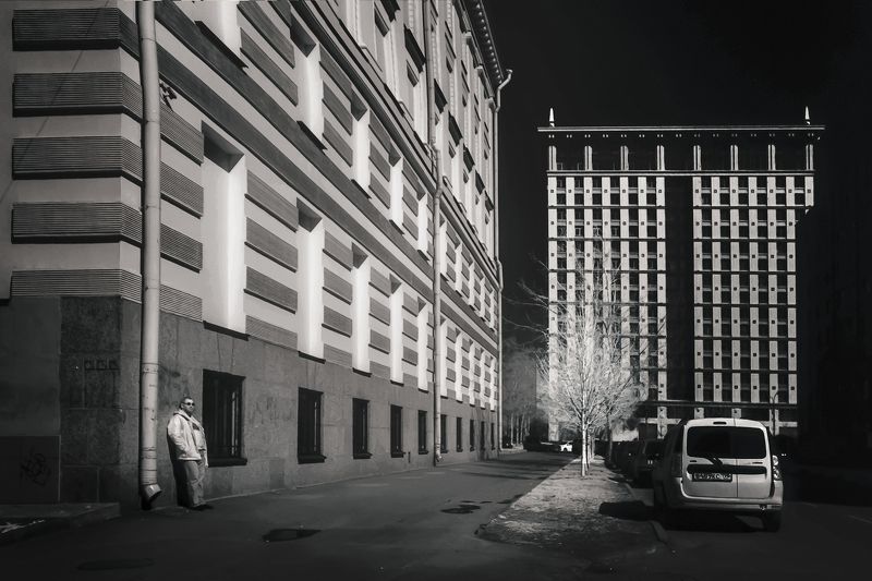 ИК, инфракрасный, автопортрет, город, солнце Автопортрет в ИК диапазонеphoto preview