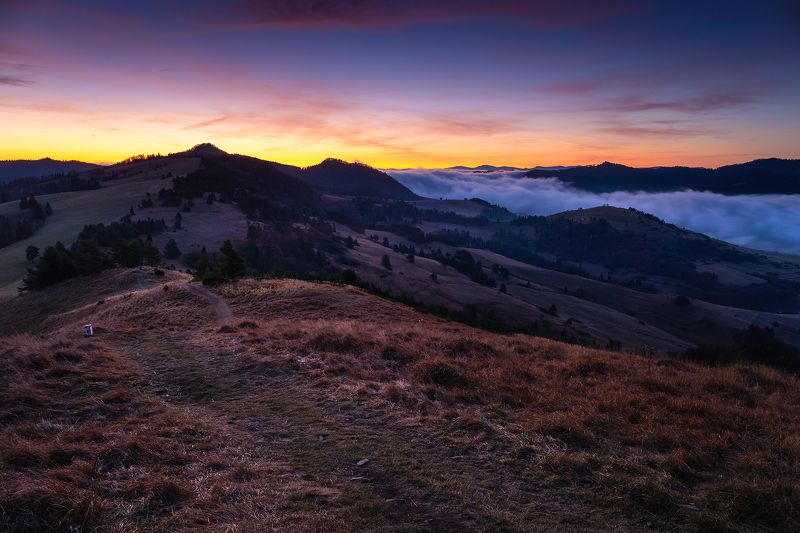 mountains, autumn, poland, slovakia, sunrise Morning in the Mountainsphoto preview