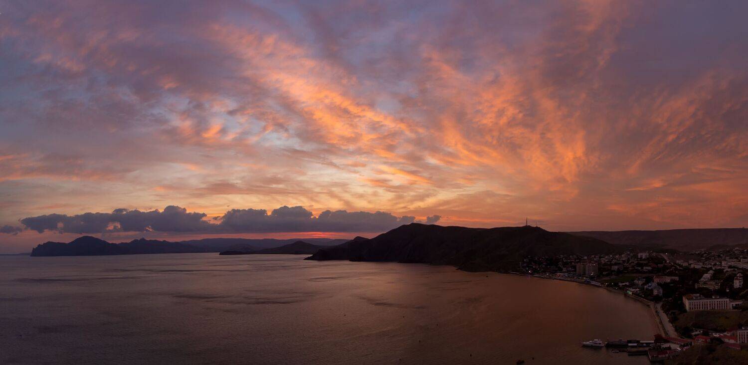Розовый вечер.... Автор: Татьяна Феденкова крым, море, черное, вечер, Татьяна Феденкова