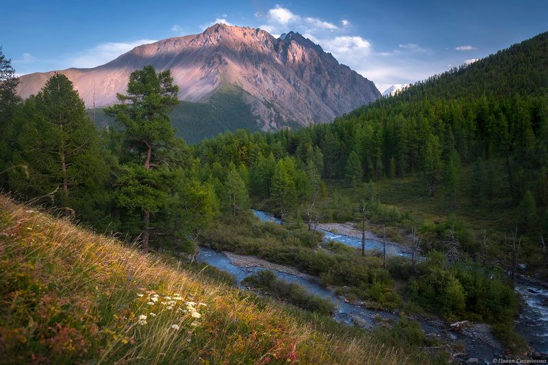 пейзаж, алтай, горы, лето, река, скалы Каракабак фото превью