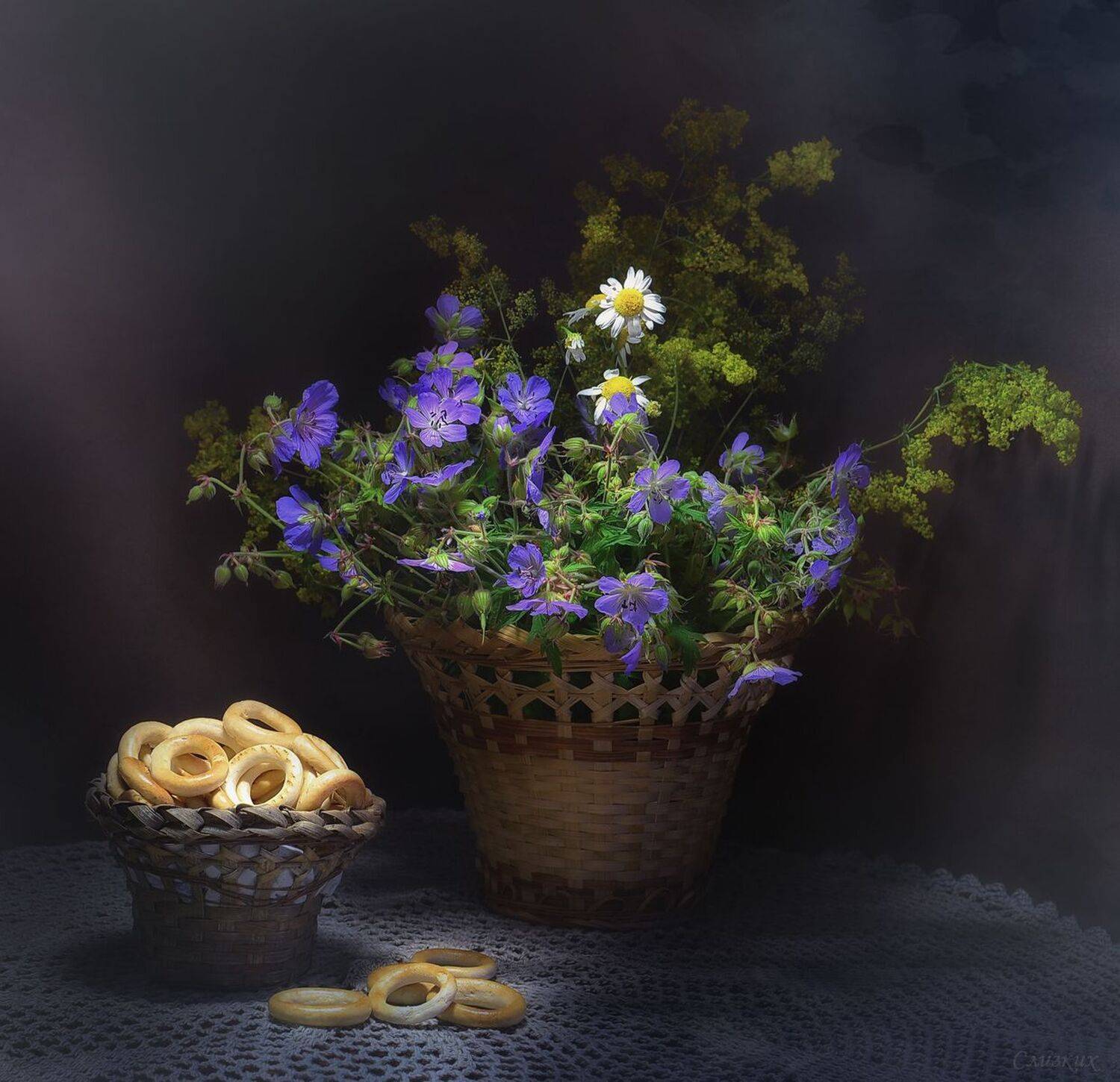 Под аромат герани. Автор: Инаида натюрморт,композиция,свет,лето,букет, Инаида