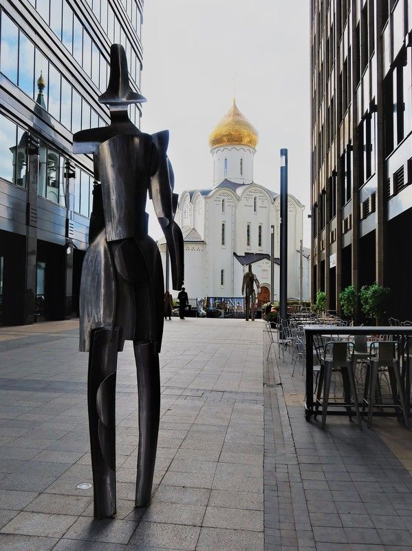 архитектура,город,москва,храм,скульптура Новые переулки Москвыphoto preview