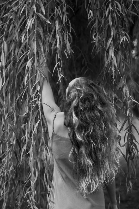 дриада, нимфа, листва, волосы  фото превью