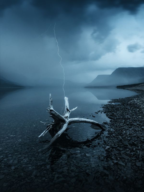 плато путорана, путорана, норильск, север, гроза Грозное Плато Путоранаphoto preview