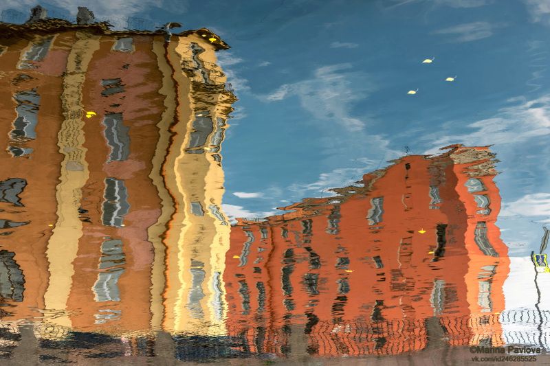 город, cанкт-петербург, канал грибоедова, абстракция, акваабстракция, акваграфика, отражение на воде, петербургские акварели, парейдолия, nikon Призрачный мир осеннего акварельного Петербургаphoto preview