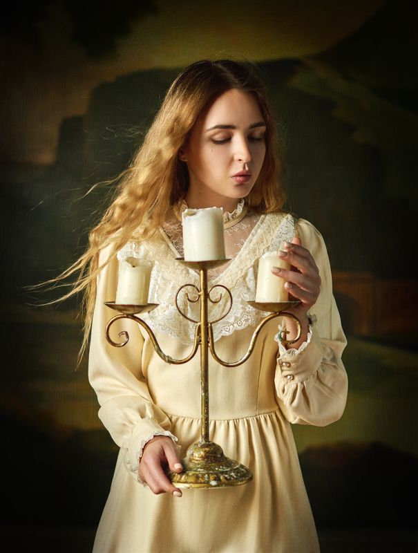 fine art, portrait, female portrait, портрет, женский портрет, файнарт Дуновение ветраphoto preview