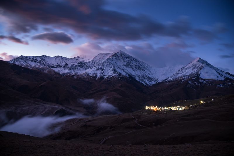 caucasus, mountains, dawn, dusk, clouds, journey, кавказ, дагестан, горы, рассвет, сумерки, облака, путешествие photo preview