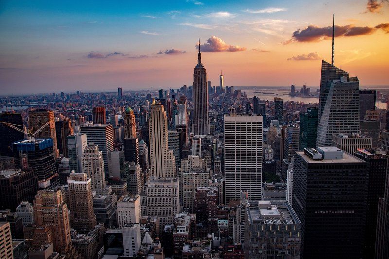 Manhattan ,usa,city,sunset,building,architecture, Manhattan photo preview
