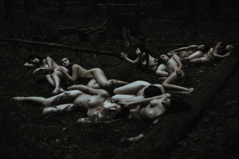 dark, nude, art, horror, girl, portrait  Ш а б а шphoto preview
