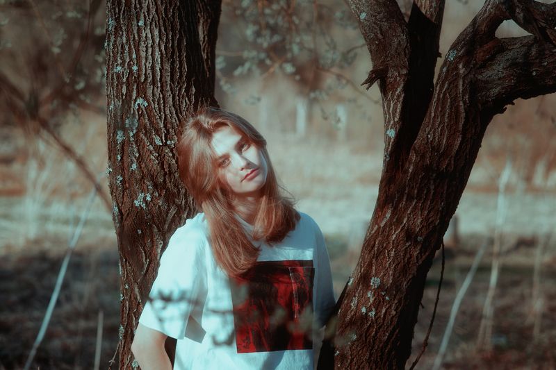 девушка, лес, портрет, лето, пленка Nikaphoto preview