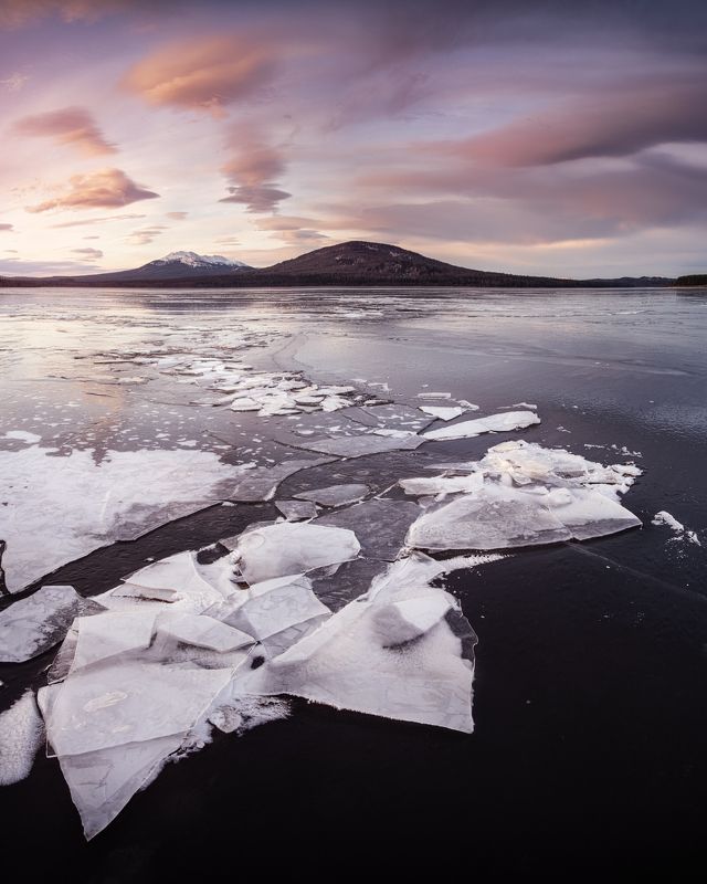 зюраткуль, урал, южный урал, лед, озеро, рассвет, зима Зеркало замерзшего Зюраткуля IIphoto preview