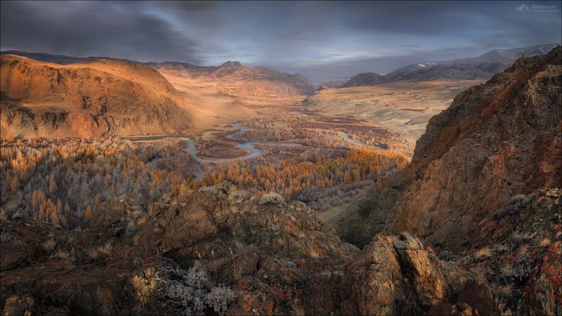 алтай, чуя, меандры, чуйский тракт, осень, меандры Чуйские меандрыphoto preview