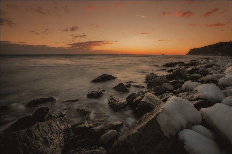 Ледяной закат фото превью