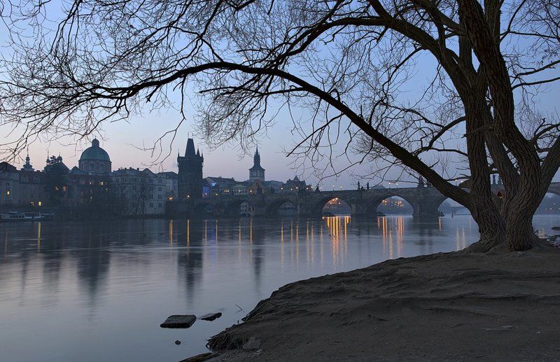 Prague, Vltava, Влтава, Прага, Чехия Утро на Влтавеphoto preview