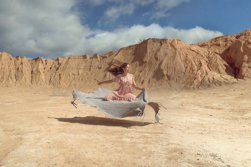 пустыня, ковёр, самолёт Ковёр-самолётphoto preview