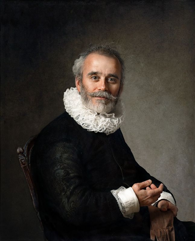 Homage, Rembrandt, Portrait, man, Homage to Rembrandt, Portrait of a man, photo Portrait of a manphoto preview