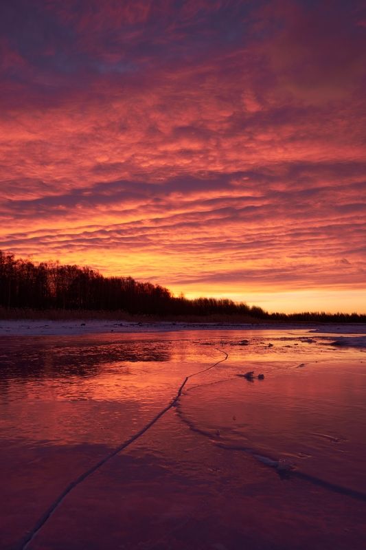 Рассвет на озере Увильды.photo preview