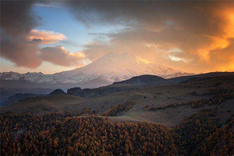 эльбрус, горы, кавказ, canon, закат, небо, джилы-су Краски заката..photo preview
