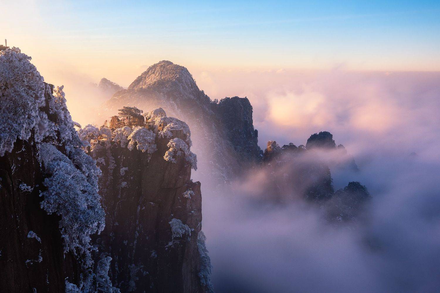 黄山雪后. Автор: yelangzhong , yelangzhong