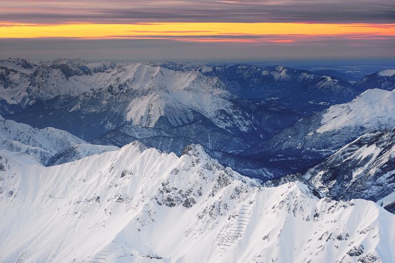 Sunset in Alpsphoto preview