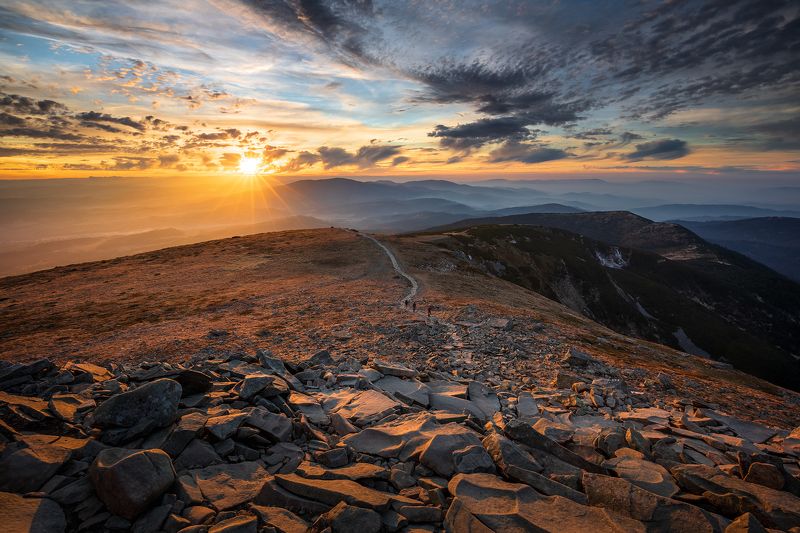 mountains, autumn, poland, slovakia, sunset Evening in the Mountainsphoto preview